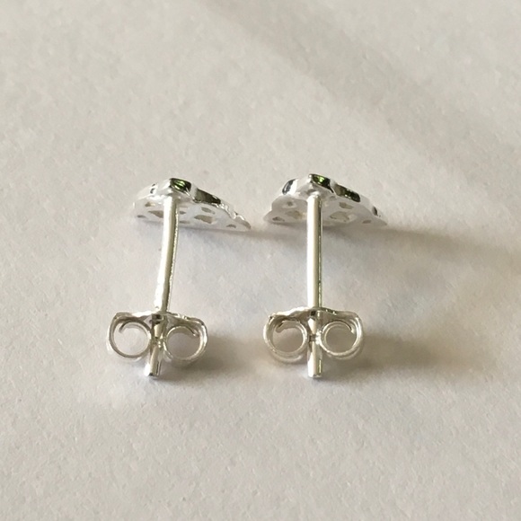 Sterling Silver Triquetra Charmed Earrings - Picture 4 of 5